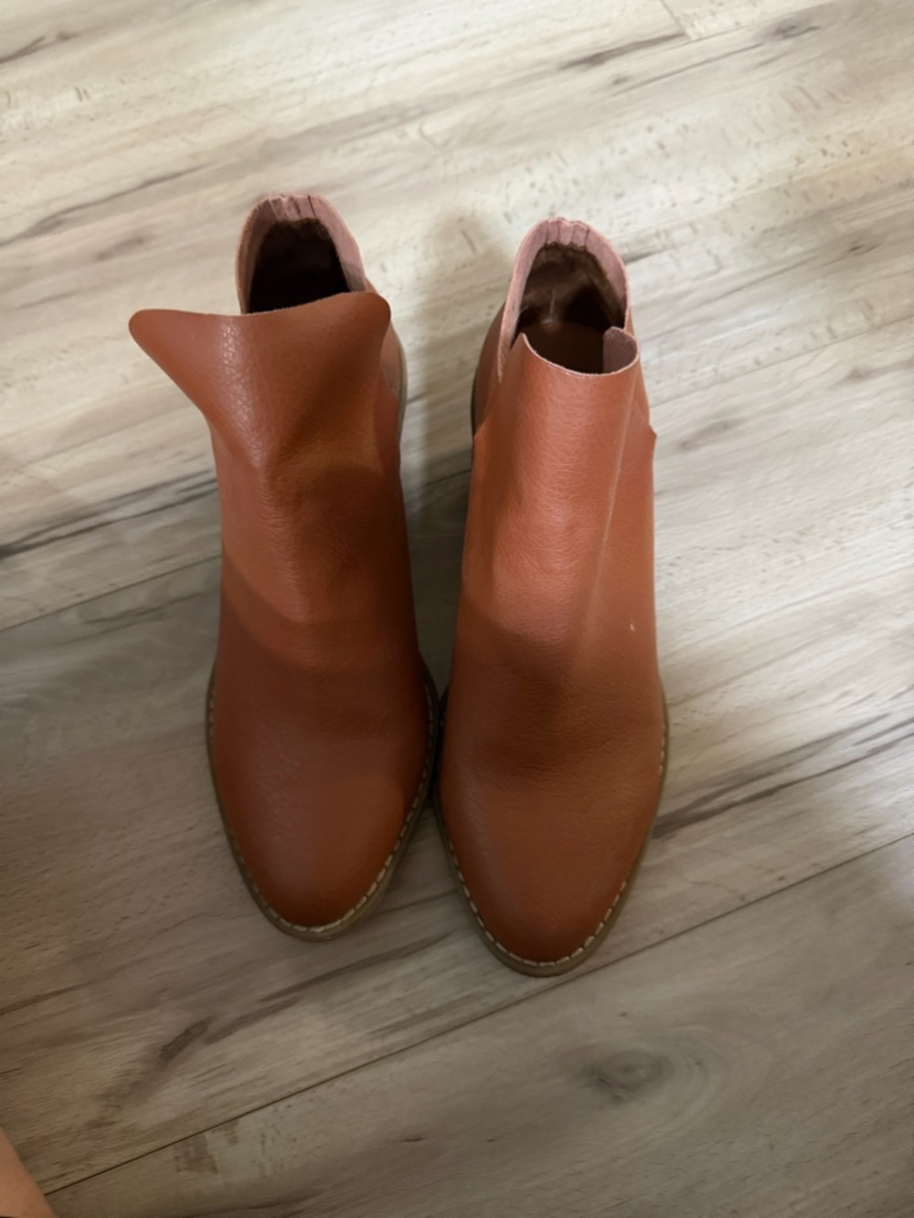 Universal Thread Rust Brown Slip-On Ankle Booties